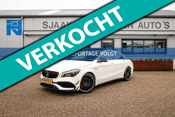 Mercedes-Benz CLA-Klasse CLA 45 AMG 4MATIC 7G 381pk! Dealer|Full Option|Designo|Panoramadak|Schaalstoelen incl. Memory|Performance