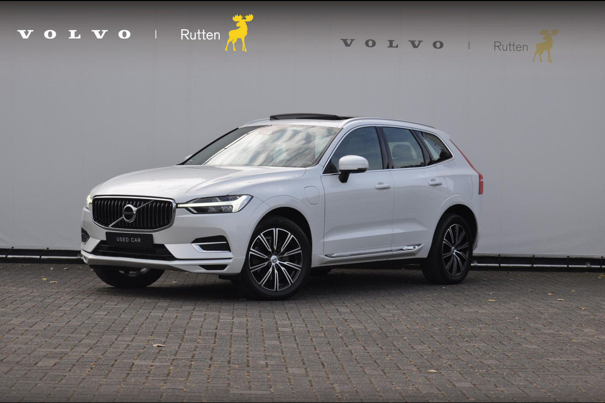 Volvo XC60 T8 390PK Automaat Recharge AWD Inscription / Semi-elektrisch inklapbare trekhaak / Panoramisch schuif/kantel dak / Cruise Control / Elektrische verstelbare stoelen / bestuurderstoel met geheugen functie / Apple Carplay / Android Auto /