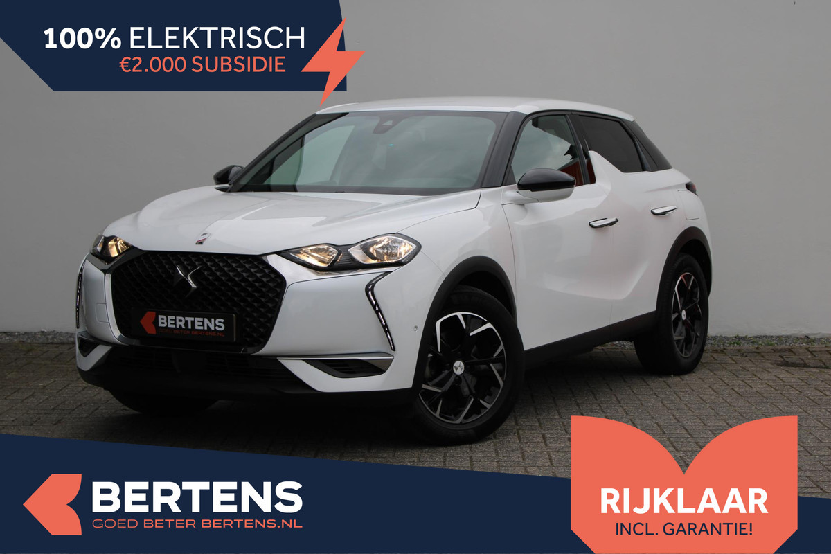 DS DS 3 Crossback E-Tense So Chic 50 kWh | 3-fase | Navi | Apple Carplay | Prijs is rijklaar