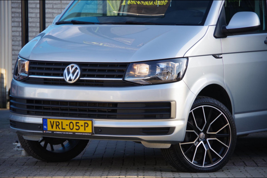 Volkswagen Transporter 2.0 TDI L2 150PK, AIRCO, CRUISE, NAVI, PARKEERSENSOREN, STOELVERWARMING DUBBELE CABINE LEVERBAAR