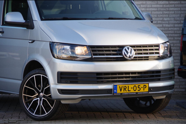 Volkswagen Transporter 2.0 TDI L2 150PK, AIRCO, CRUISE, NAVI, PARKEERSENSOREN, STOELVERWARMING DUBBELE CABINE LEVERBAAR