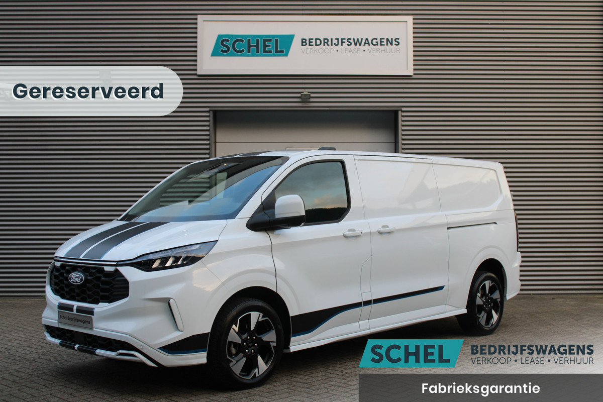 Ford Transit Custom 300 2.0 TDCI L2H1 Sport 170pk - 2x Schuifdeur - 19" LM velgen - ACC - Blind spot - Navi - Camera - Verwarmd stuur - 70l tank - R