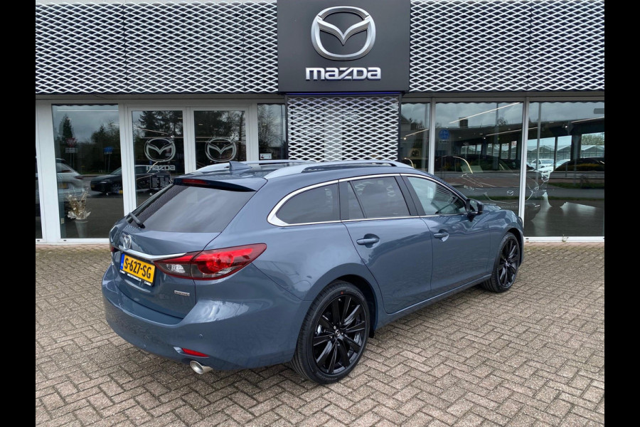 Mazda 6 Sportbreak 2.0 SkyActiv-G 165 Business Sportive Automaat | Fabrieksgarantie tot 2029! | Adaptive Cruise | Leder |