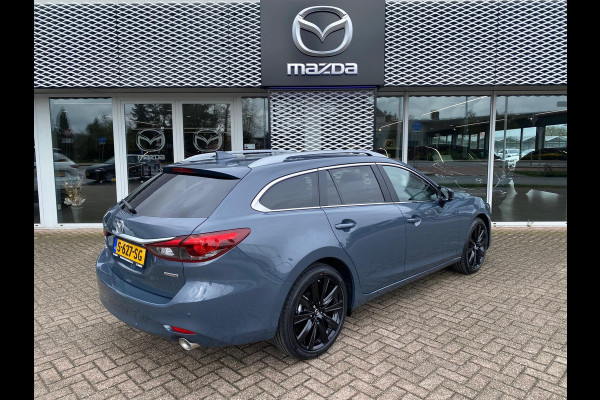 Mazda 6 Sportbreak 2.0 SkyActiv-G 165 Business Sportive Automaat | Fabrieksgarantie tot 2029! | Adaptive Cruise | Leder |