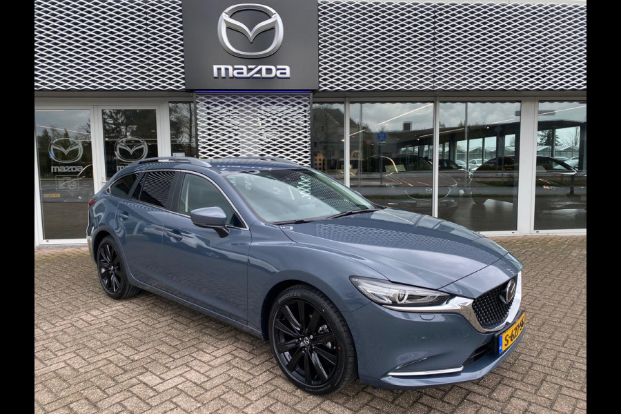 Mazda 6 Sportbreak 2.0 SkyActiv-G 165 Business Sportive Automaat | Fabrieksgarantie tot 2029! | Adaptive Cruise | Leder |