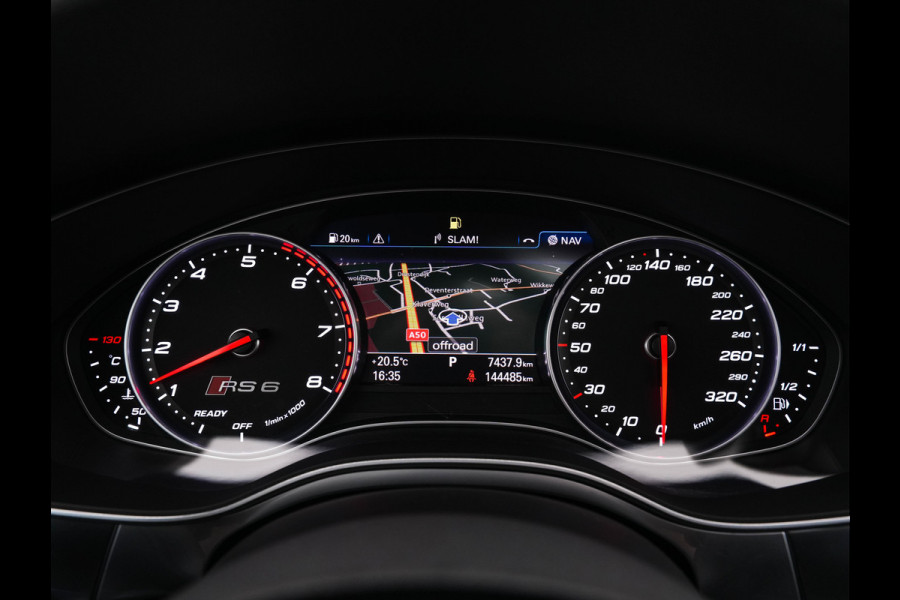 Audi RS6 4.0 TFSI Quattro Perfomance *NL-AUTO* *PANO | LEDER-MICROFIBRE | HEAD-UP | KEYLESS | BANG/OLUFSEN-SURROUND | FULL-LED | SURROUND-VIEW | DAB | MEMORY-PACK | AMBIENT-LIGHT | SPORT-SEATS | 21"ALU*