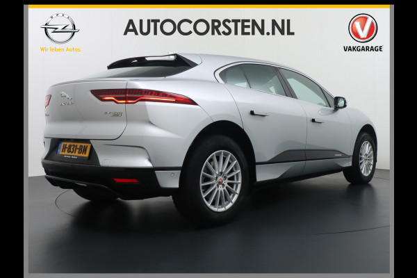 Jaguar I-PACE EV400pk SE 90 kWh AWD Dual-Motor Apple Android Carplay Leder-Stoel+Verwarmd Cruise Navi Camera LED-a+v Connected WiFi-vb. Multi- Virtual Cockpit ECC Regen-Lichtsensor Vermoeidheids Detector Business Edition Aktieve-Gril Orig.NL auto 4,8sec 0-100 Snelladen tot 104kw DC 696Nm koppel ! 90kwh accu !