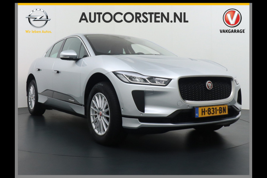 Jaguar I-PACE EV400pk SE 90 kWh AWD Dual-Motor Apple Android Carplay Leder-Stoel+Verwarmd Cruise Navi Camera LED-a+v Connected WiFi-vb. Multi- Virtual Cockpit ECC Regen-Lichtsensor Vermoeidheids Detector Business Edition Aktieve-Gril Orig.NL auto 4,8sec 0-100 Snelladen tot 104kw DC 696Nm koppel ! 90kwh accu !