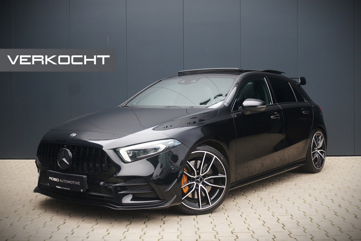 Mercedes-Benz A-Klasse AMG 35 4MATIC Premium Plus | Panoramadak | Burmester | AMG Performance Recaro stoelen | BTW | Stoelverwarming | AMG Performance pack | Aero pack | Adaptive cruise control |