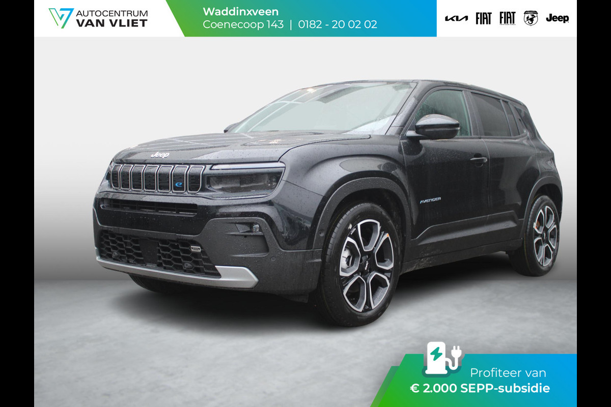 Jeep Avenger Summit 54 kWh Leer | Apple Carplay | 18" LM velgen| Subsidie € 2.000,- *