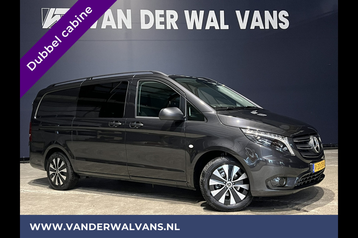 Mercedes-Benz Vito 116 CDI 163pk Automaat L2H1 Dubbele Cabine Euro6 Fabrieksgarantie Airco | 5-Zits Cruisecontrol, Parkeersensoren V+A, LMV, LED, Apple Carplay & Android Auto, Trekhaak, Camera