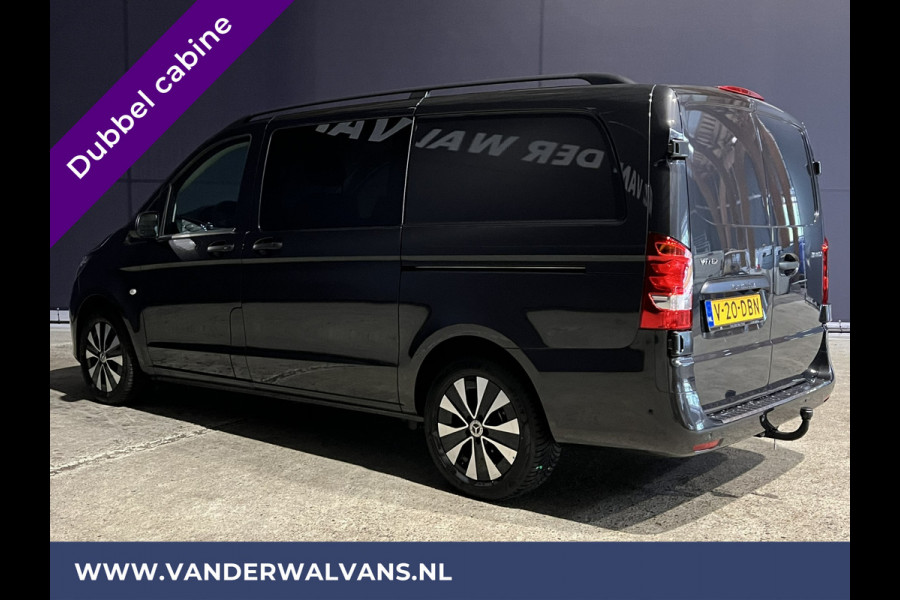 Mercedes-Benz Vito 116 CDI 163pk Automaat L2H1 Dubbele Cabine Euro6 Fabrieksgarantie Airco | 5-Zits Cruisecontrol, Parkeersensoren V+A, LMV, LED, Apple Carplay & Android Auto, Trekhaak, Camera