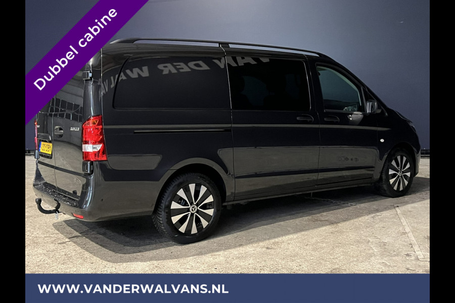 Mercedes-Benz Vito 116 CDI 163pk Automaat L2H1 Dubbele Cabine Euro6 Fabrieksgarantie Airco | 5-Zits Cruisecontrol, Parkeersensoren V+A, LMV, LED, Apple Carplay & Android Auto, Trekhaak, Camera