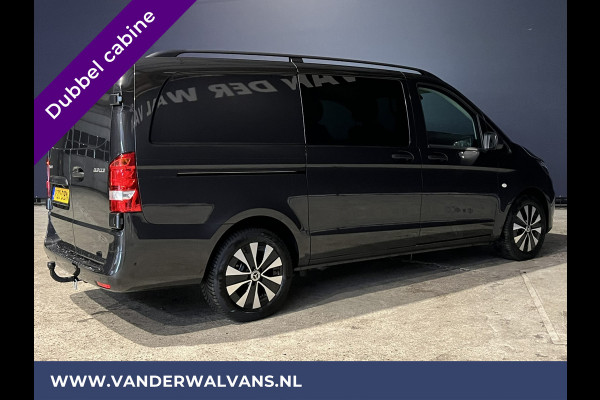 Mercedes-Benz Vito 116 CDI 163pk Automaat L2H1 Dubbele Cabine Euro6 Fabrieksgarantie Airco | 5-Zits Cruisecontrol, Parkeersensoren V+A, LMV, LED, Apple Carplay & Android Auto, Trekhaak, Camera