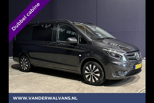 Mercedes-Benz Vito 116 CDI 163pk Automaat L2H1 Dubbele Cabine Euro6 Fabrieksgarantie Airco | 5-Zits Cruisecontrol, Parkeersensoren V+A, LMV, LED, Apple Carplay & Android Auto, Trekhaak, Camera