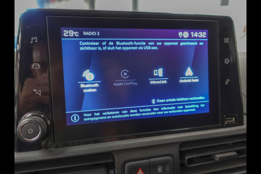 Peugeot Partner 1.5 BlueHDI Premium Navigatie Apple Carplay/Android Auto Parkeersensoren achter Airco Trekhaak Cruise Control