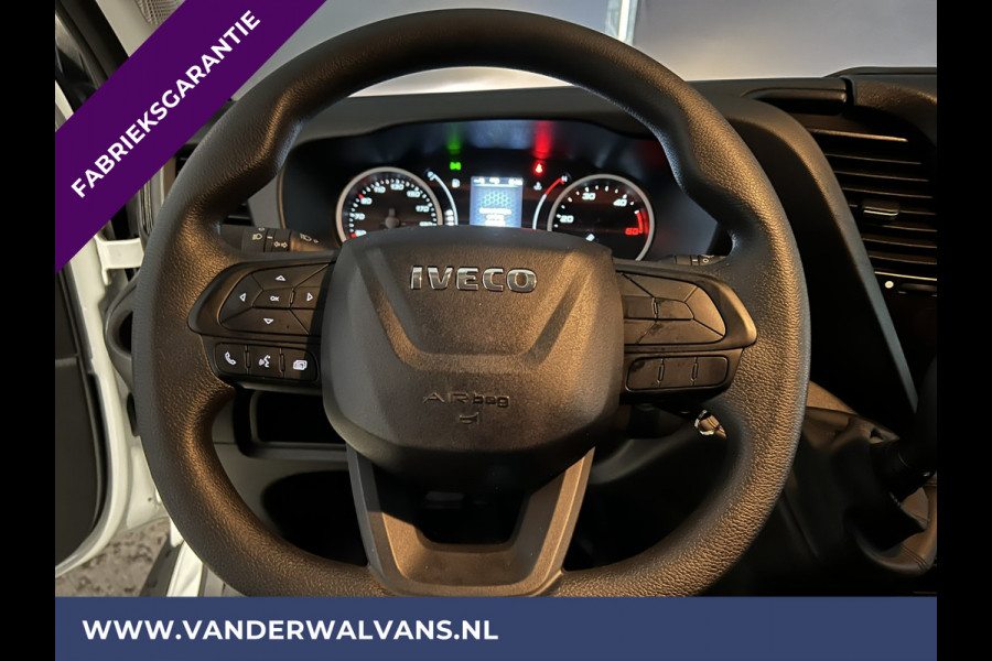 Iveco Daily 35C16V 157pk Automaat 3500kg Trekvermogen Dubbel lucht L3H2 Euro6 Fabrieksgarantie Airco | Bijrijdersbank, bluetooth telefoonvoorbereiding.