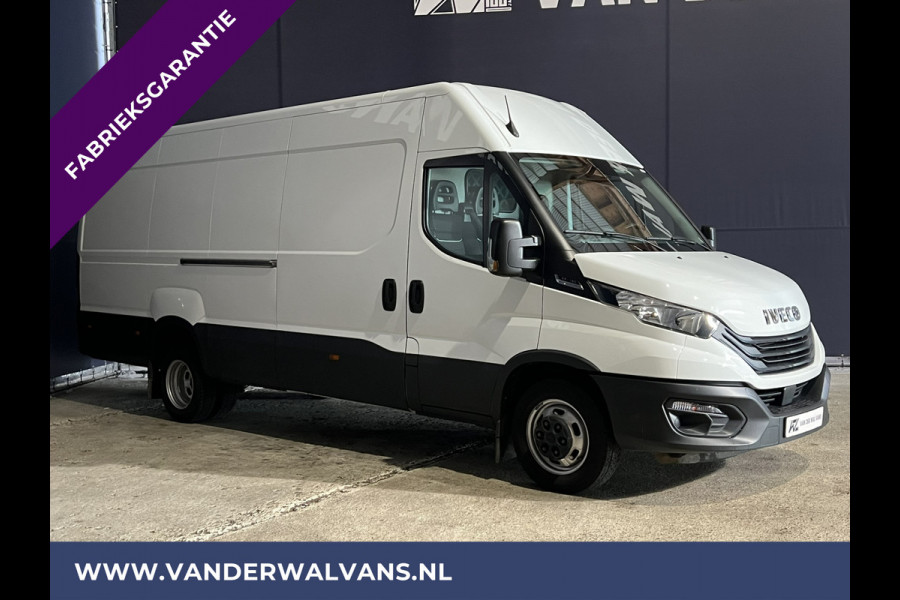 Iveco Daily 35C16V 157pk Automaat 3500kg Trekvermogen Dubbel lucht L3H2 Euro6 Fabrieksgarantie Airco | Bijrijdersbank, bluetooth telefoonvoorbereiding.