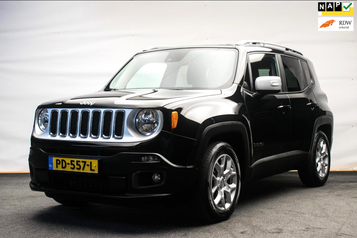 Jeep Renegade 1.4 MultiAir Limited Automaat ORG NL [ Leder Stoelverwarming Trekhaak Keyless Lane Assist ]