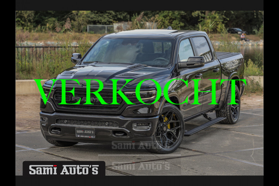 Dodge Ram 1500 5.7 V8 402PK | LIMITED NIGHT | VIRTUAL | 2024 | LPG | XB9 | HUD ADG | SER LUCHTVERING | MEEST VOLLE UITVOERING | 5.7 V8 HEMI 402PK | CREW CAB | DUBBELE CABINE | DC | 5 PERSOONS | GRIJSKENTEKEN BEDRIJFS AUTO | VOORRAAD NUMMER 2141 - 4148 | TOP DEAL !! MEEST LUXE SPORT UITVOERING !