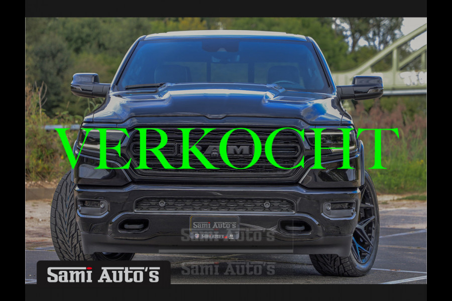 Dodge Ram 1500 5.7 V8 402PK | LIMITED NIGHT | VIRTUAL | 2024 | LPG | XB9 | HUD ADG | SER LUCHTVERING | MEEST VOLLE UITVOERING | 5.7 V8 HEMI 402PK | CREW CAB | DUBBELE CABINE | DC | 5 PERSOONS | GRIJSKENTEKEN BEDRIJFS AUTO | VOORRAAD NUMMER 2141 - 4148 | TOP DEAL !! MEEST LUXE SPORT UITVOERING !