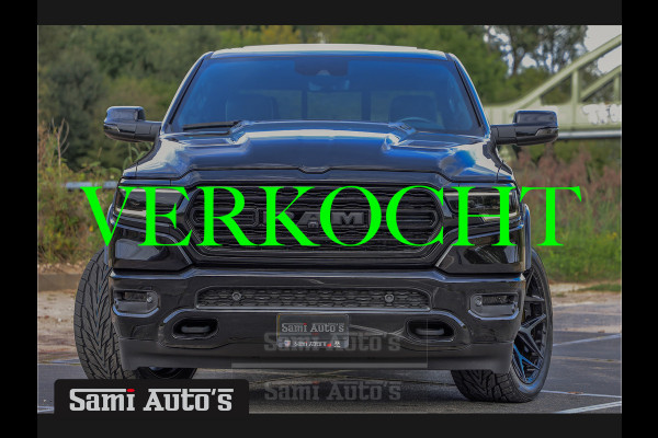 Dodge Ram 1500 5.7 V8 402PK | LIMITED NIGHT | VIRTUAL | 2024 | LPG | XB9 | HUD ADG | SER LUCHTVERING | MEEST VOLLE UITVOERING | 5.7 V8 HEMI 402PK | CREW CAB | DUBBELE CABINE | DC | 5 PERSOONS | GRIJSKENTEKEN BEDRIJFS AUTO | VOORRAAD NUMMER 2141 - 4148 | TOP DEAL !! MEEST LUXE SPORT UITVOERING !