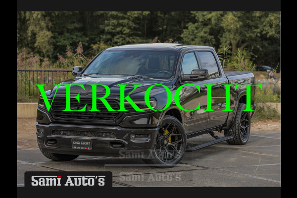 Dodge Ram 1500 5.7 V8 402PK | LIMITED NIGHT | VIRTUAL | 2024 | LPG | XB9 | HUD ADG | SER LUCHTVERING | MEEST VOLLE UITVOERING | 5.7 V8 HEMI 402PK | CREW CAB | DUBBELE CABINE | DC | 5 PERSOONS | GRIJSKENTEKEN BEDRIJFS AUTO | VOORRAAD NUMMER 2141 - 4148 | TOP DEAL !! MEEST LUXE SPORT UITVOERING !