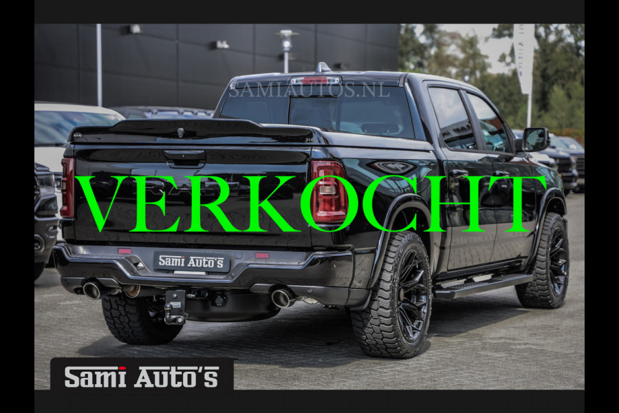 Dodge Ram 2025 LARAMIE NIGHT PREMIUM | BOM VOL + 14.4 INCH SCHERM BOM VOL | LUCHTVERING | HUD | HURRICAN 420PK 636 Nm TWIN TURBO | PRIJS M DUBBELE CABINE | PICK UP | 5 PERSOONS | DC | GRIJSKENTEKEN | VOORRAAD NR 2199 - 4973