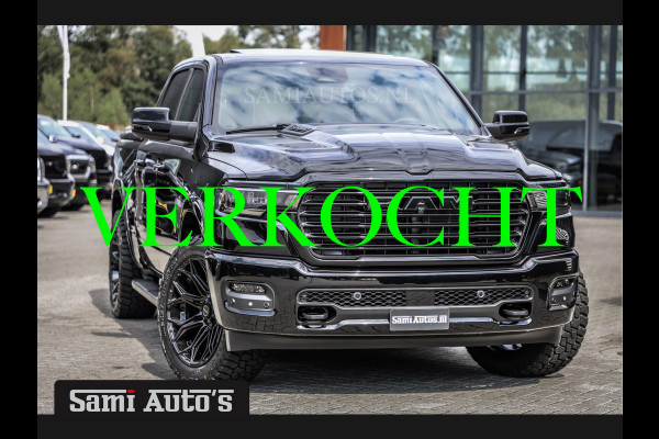 Dodge Ram 2025 LARAMIE NIGHT PREMIUM | BOM VOL + 14.4 INCH SCHERM BOM VOL | LUCHTVERING | HUD | HURRICAN 420PK 636 Nm TWIN TURBO | PRIJS M DUBBELE CABINE | PICK UP | 5 PERSOONS | DC | GRIJSKENTEKEN | VOORRAAD NR 2199 - 4973