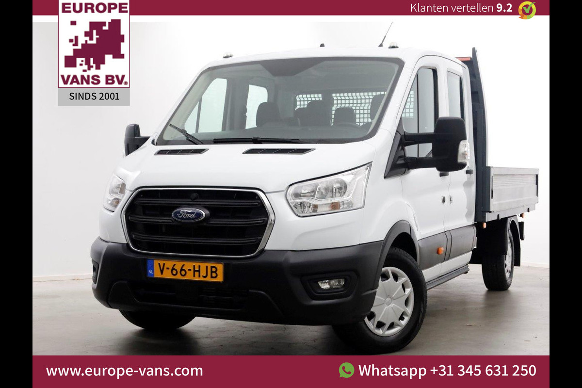 Ford Transit 350 2.0 TDCI 130pk L3H1 D.C. Trend Open Laadbak Trekhaak 2800kg 11-2021