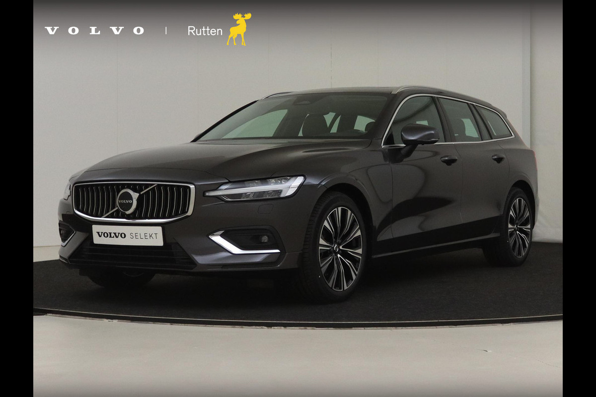 Volvo V60 B4 211PK Automaat Plus Bright / Adaptieve cruise control/ Apple CarPlay/ Parkeersensoren met camera/ Elektrische stoelen/ DAB/ Stoel en stuurwielverwarming/ Harman Kardon Audio/ Elektrische achterklep/ Draadloos oplader/ Trekhaak