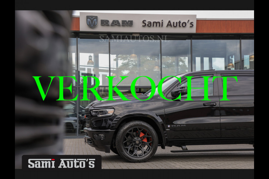 Dodge Ram 1500 LIMITED NIGHT | 2024 | LPG | COVER | XB9 | VIRTUAL | HUD ADG | SER LUCHTVERING | 5.7 V8 HEMI 402PK | CREW CAB | DUBBELE CABINE | DC | 5 PERSOONS | GRIJSKENTEKEN BEDRIJFS AUTO | VOORRAAD NUMMER 2140 - 4162 |