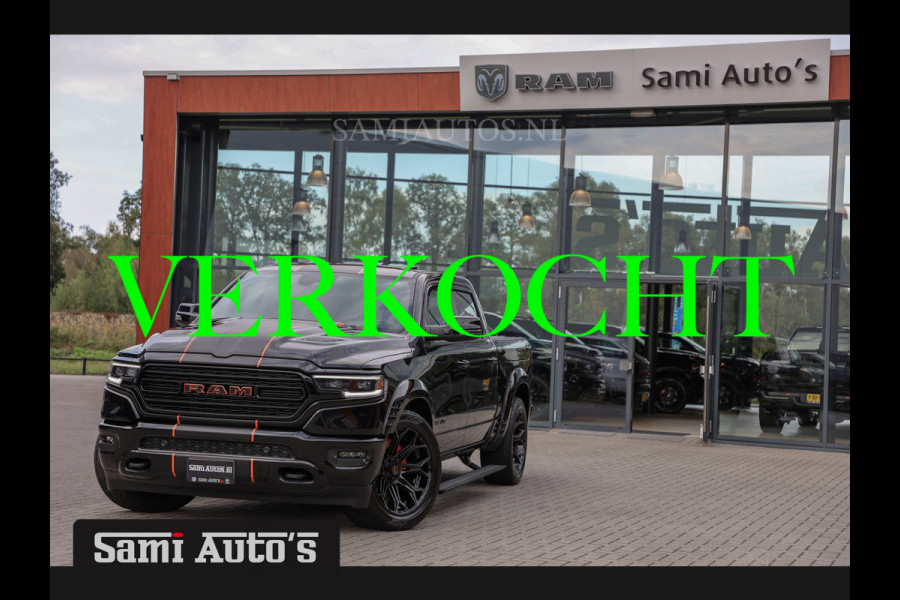 Dodge Ram 1500 LIMITED NIGHT | 2024 | LPG | COVER | XB9 | VIRTUAL | HUD ADG | SER LUCHTVERING | 5.7 V8 HEMI 402PK | CREW CAB | DUBBELE CABINE | DC | 5 PERSOONS | GRIJSKENTEKEN BEDRIJFS AUTO | VOORRAAD NUMMER 2140 - 4162 |