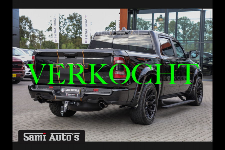 Dodge Ram 1500 LIMITED NIGHT | 2024 | LPG | COVER | XB9 | VIRTUAL | HUD ADG | SER LUCHTVERING | 5.7 V8 HEMI 402PK | CREW CAB | DUBBELE CABINE | DC | 5 PERSOONS | GRIJSKENTEKEN BEDRIJFS AUTO | VOORRAAD NUMMER 2140 - 4162 |