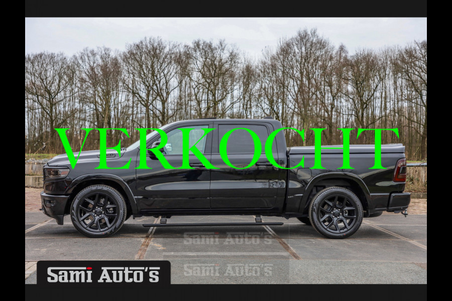 Dodge Ram 1500 LONGHORN BLACK OPS | ALL-IN PRIJS | HUD & VIRTUAL | PRIJS MET LPG + HEAD UP ADG + DEKSEL + PANORAMADAK GWJ + LUCHTVERING SE CREW CAB | DUBBELE CABINE | 5,7L V8 HEMI 402 PK 4X4 | 5 PERSOONS | GRIJSKENTEKEN | VOORRAAD NR 2184 - 4966