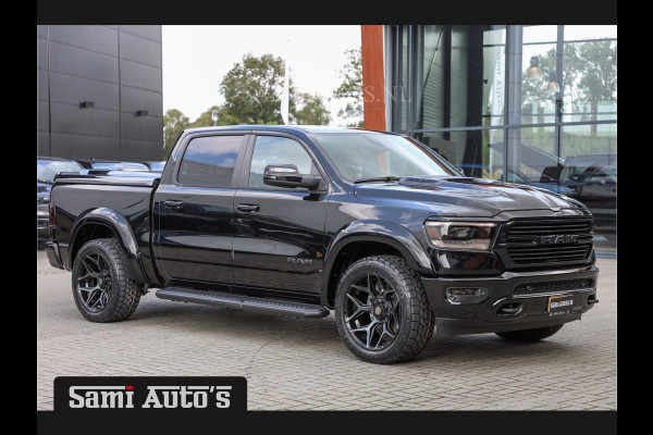 Dodge Ram 1500 ALL-IN PRIJS | HULK BLACK OPS | LPG | COVER | GROOTSCHERM 12" INCH | LARAMIE | 5 PERSOONS | ZWART | HEMI 5.7 V8 4x4 CREWCAB 5'7 | GRIJSKENTEKEN | DUBBELE CABINE | VOORRAAD NR 2169 -  8823