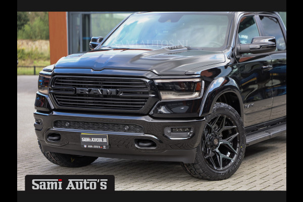 Dodge Ram 1500 ALL-IN PRIJS | HULK BLACK OPS | LPG | COVER | GROOTSCHERM 12" INCH | LARAMIE | 5 PERSOONS | ZWART | HEMI 5.7 V8 4x4 CREWCAB 5'7 | GRIJSKENTEKEN | DUBBELE CABINE | VOORRAAD NR 2169 -  8823