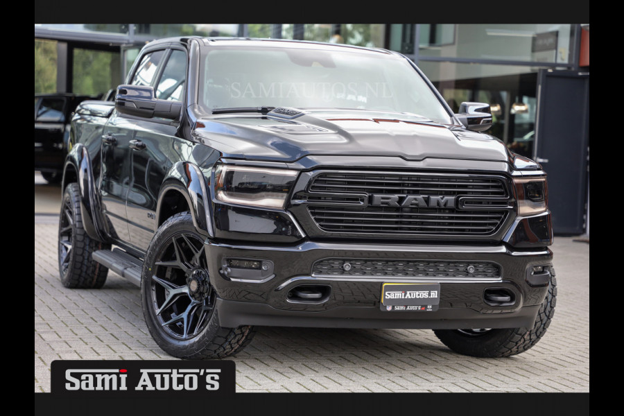 Dodge Ram 1500 ALL-IN PRIJS | HULK BLACK OPS | LPG | COVER | GROOTSCHERM 12" INCH | LARAMIE | 5 PERSOONS | ZWART | HEMI 5.7 V8 4x4 CREWCAB 5'7 | GRIJSKENTEKEN | DUBBELE CABINE | VOORRAAD NR 2169 -  8823