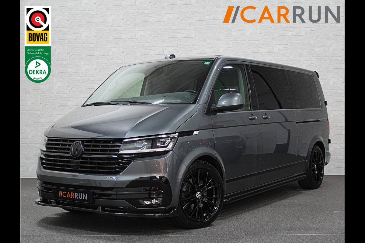 Volkswagen Transporter Caravelle T6.1 | 2.0 TDI 200PK L2H1 30 DC | Grijs Kenteken 5-Persoons | ACC | Virtual Cockpit | Trekhaak | Full-LED | Leder | Elek. Schuifdeuren | Stoelverwarming | Voorruitverwarming | 19'' | Carplay | DAB+ |