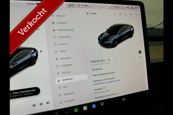 Tesla Model 3 Long Range 75 kWh Autopilot Pano NAP