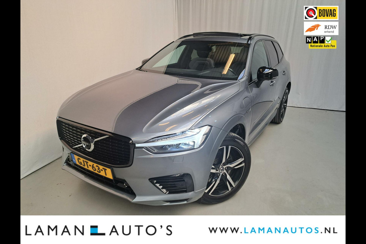 Volvo XC60 Recharge T6 340pk AWD R-Design | Pano/open dak Leder H/K ACC CarPlay On Call LED Virtual ECC Navi 19" LMV 360 Camera BLIS Metall