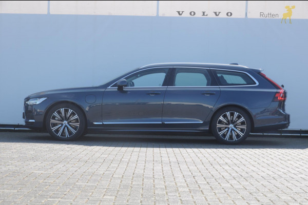 Volvo V90 T6 350PK Automaat Recharge AWD Plus Bright / Adpatieve cruise control/ BLIS/ Elektrische stoelen/ Harman Kardon audio/ Stoel en stuurwielverwarming/ Parkeersensoren met camera