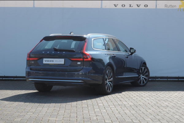 Volvo V90 T6 350PK Automaat Recharge AWD Plus Bright / Adpatieve cruise control/ BLIS/ Elektrische stoelen/ Harman Kardon audio/ Stoel en stuurwielverwarming/ Parkeersensoren met camera