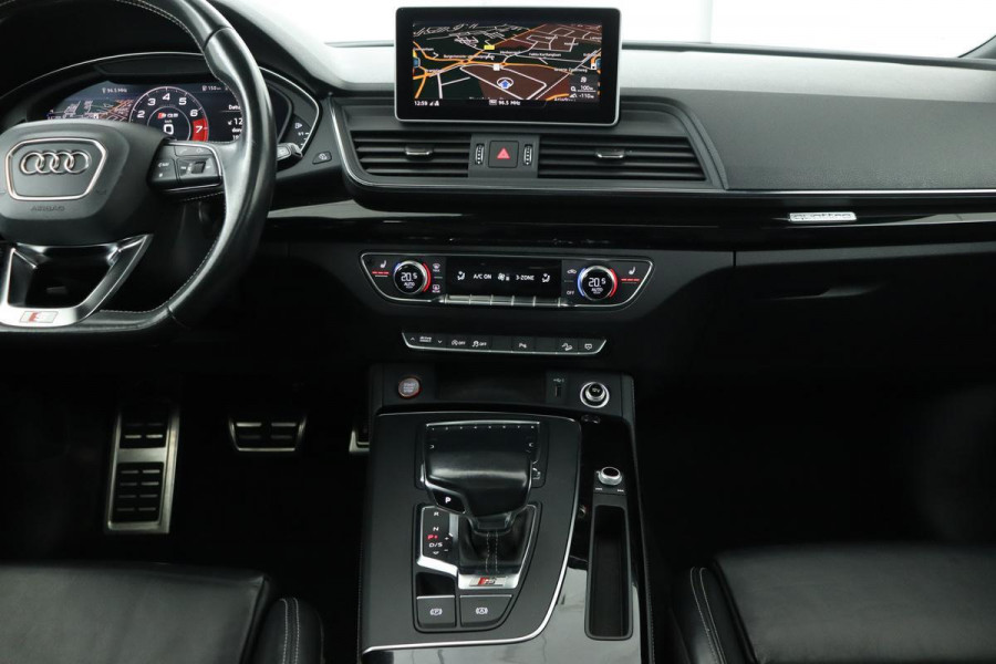 Audi Q5 3.0 TFSI quattro Pro Line Plus | Panoramadak | Trekhaak | Leder | Carplay | Stoelverwarming | Matrix LED | DAB | Virtual Cockpit | Keyless | Navigatie