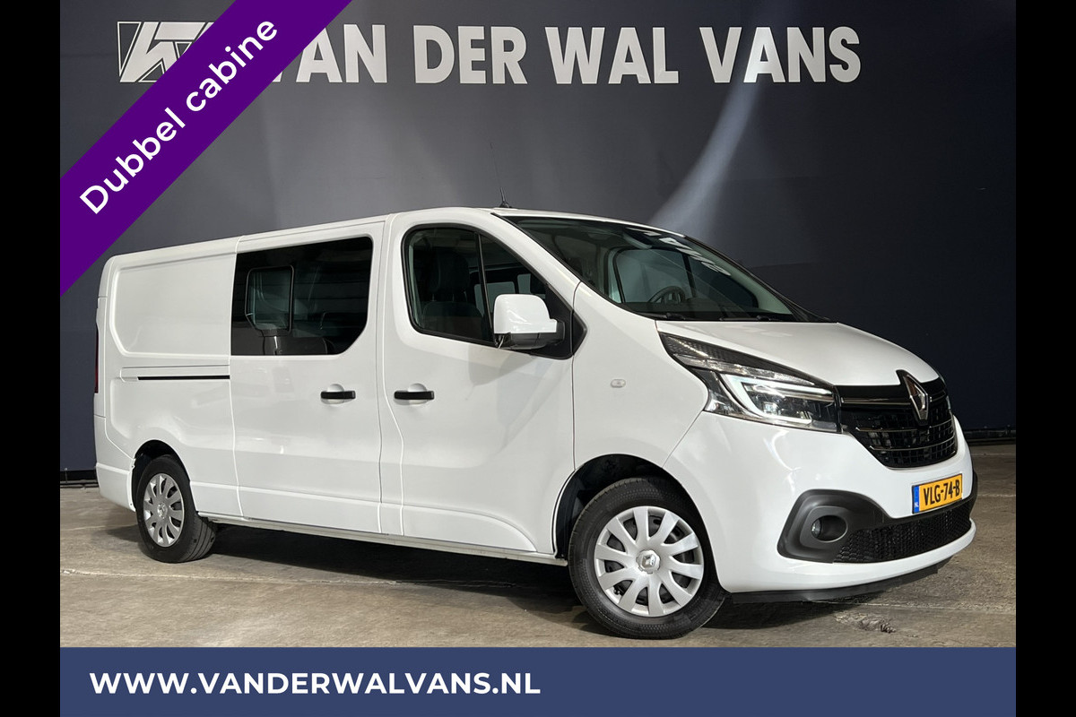 Renault Trafic 2.0 dCi 120pk L2H1 Dubbele Cabine Euro6 Airco | 2x zijdeur | Navigatie | LED | Cruisecontrol Trekhaak, Parkeersensoren, 5-Zits