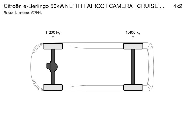 Citroën E-Berlingo 50kWh L1H1 l AIRCO l CAMERA l CRUISE CONTROL