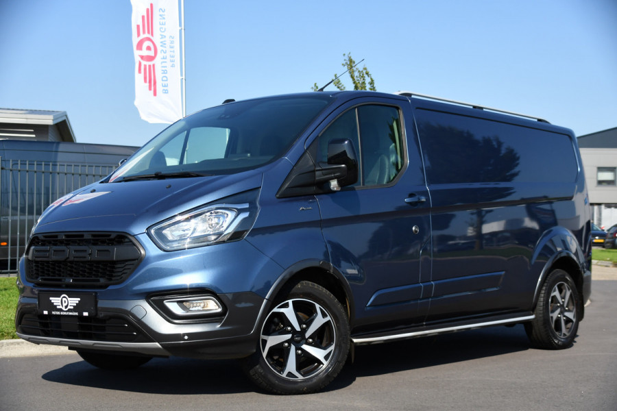 Ford Transit Custom 300 2.0 TDCI L2H1 Active Camera. Cruise, Carplay, Leder, Automaat, LED, Multimedia, Sensoren, Trekhaak, Uniek!