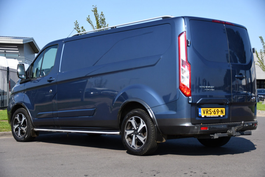 Ford Transit Custom 300 2.0 TDCI L2H1 Active Camera. Cruise, Carplay, Leder, Automaat, LED, Multimedia, Sensoren, Trekhaak, Uniek!