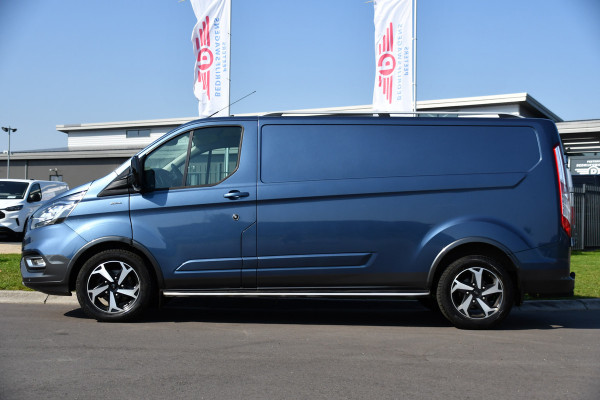 Ford Transit Custom 300 2.0 TDCI L2H1 Active Camera. Cruise, Carplay, Leder, Automaat, LED, Multimedia, Sensoren, Trekhaak, Uniek!