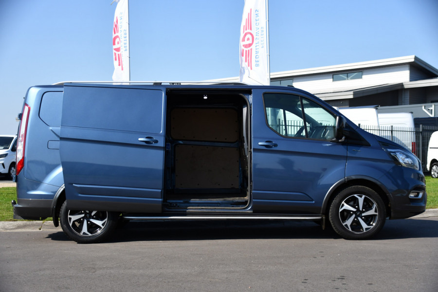 Ford Transit Custom 300 2.0 TDCI L2H1 Active Camera. Cruise, Carplay, Leder, Automaat, LED, Multimedia, Sensoren, Trekhaak, Uniek!